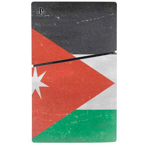 Jordan Flag Distressed PS5 Slim Disk Console Skin