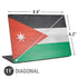 Jordan Flag Distressed Universal Laptop 11in (8.8 x 6.2in) Skin
