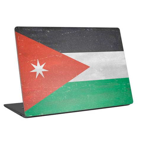 Jordan Flag Distressed Universal Laptop 16.6in (13.4 x 9.7in) Skin