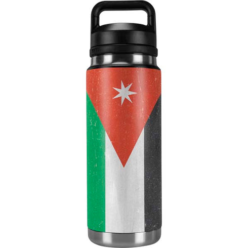 Jordan Flag Distressed YETI Rambler 26oz Bottle Skin