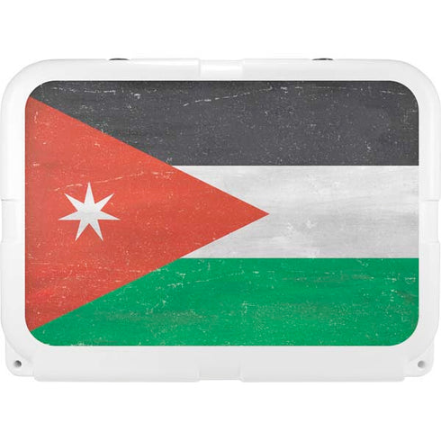 Jordan Flag Distressed YETI Tundra 35 Hard Cooler Skin