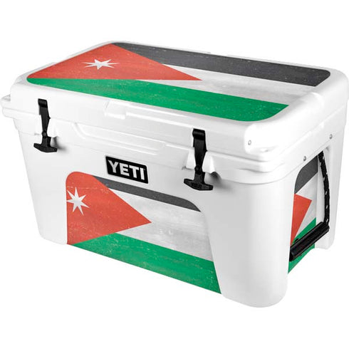 Jordan Flag Distressed YETI Tundra 45 Hard Cooler Skin