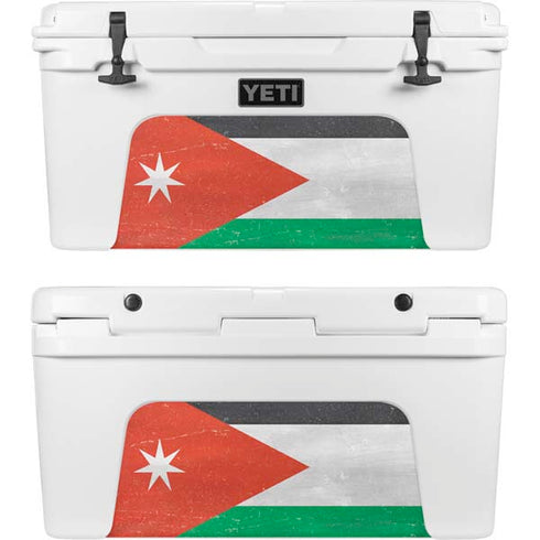 Jordan Flag Distressed YETI Tundra 75 Hard Cooler Skin