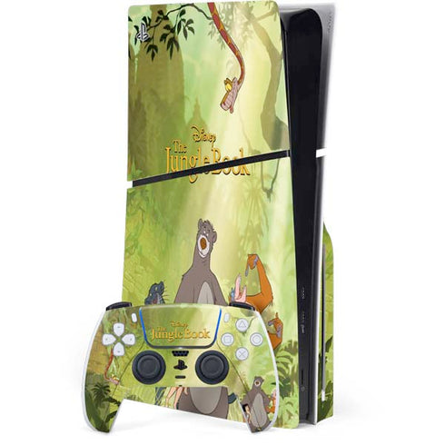 Disney Jungle Book Character Group PS5 Slim Disk Bundle Skin
