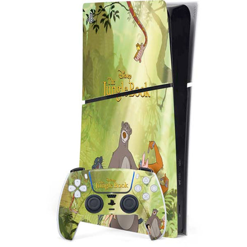 Disney Jungle Book Character Group PS5 Slim Digital Edition Console Skin