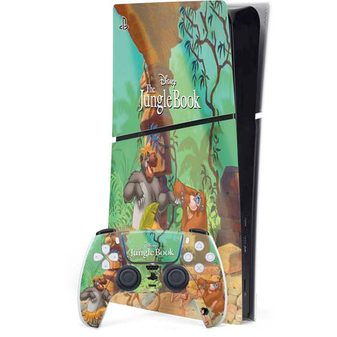 Disney Jungle Book Dancing Cast PS5 Slim Digital Edition Console Skin