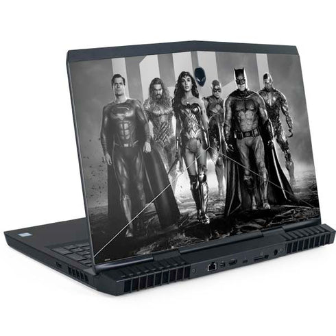 The Justice League (2017) Justice League Black and White Dell Alienware Skin
