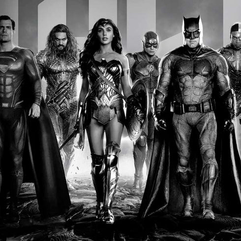 The Justice League (2017) Justice League Black and White Dell Alienware Skin