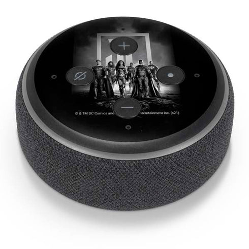 The Justice League (2017) Justice League Black and White Amazon Echo Dot Skin