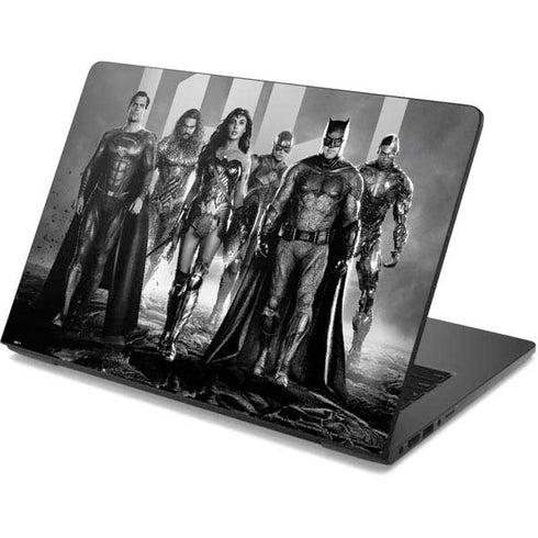 The Justice League (2017) Justice League Black and White Dell Chromebook Skin