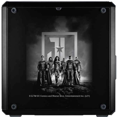 The Justice League (2017) Justice League Black and White Cooler Master MasterBox Q300L Mini Tower Skin