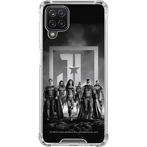 The Justice League (2017) Justice League Black and White Galaxy A12 Clear Case