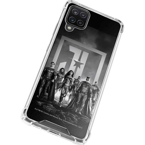 The Justice League (2017) Justice League Black and White Galaxy A12 Clear Case