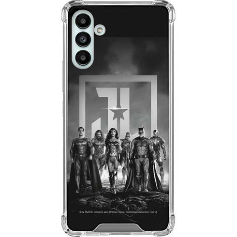 The Justice League (2017) Justice League Black and White Galaxy A13 5G Clear Case