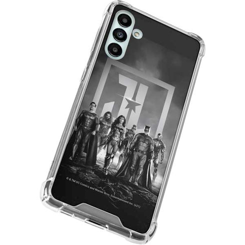 The Justice League (2017) Justice League Black and White Galaxy A13 5G Clear Case