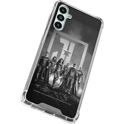 The Justice League (2017) Justice League Black and White Galaxy A14 5G Clear Case