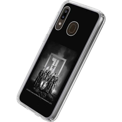 The Justice League (2017) Justice League Black and White Galaxy A20 Clear Case