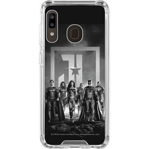The Justice League (2017) Justice League Black and White Galaxy A30 Clear Case