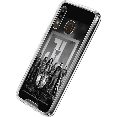 The Justice League (2017) Justice League Black and White Galaxy A30 Clear Case