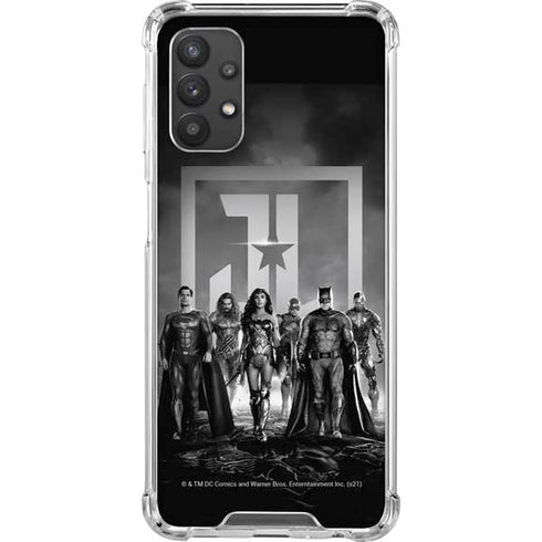 The Justice League (2017) Justice League Black and White Galaxy A32 5G Clear Case