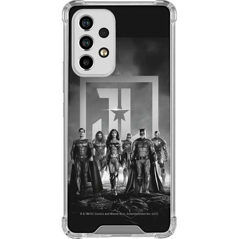 The Justice League (2017) Justice League Black and White Galaxy A33 5G Clear Case