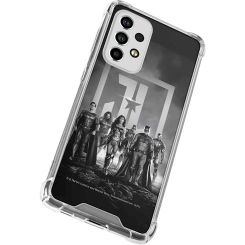 The Justice League (2017) Justice League Black and White Galaxy A33 5G Clear Case