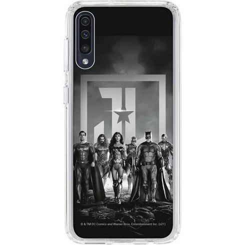 The Justice League (2017) Justice League Black and White Galaxy A50 Clear Case