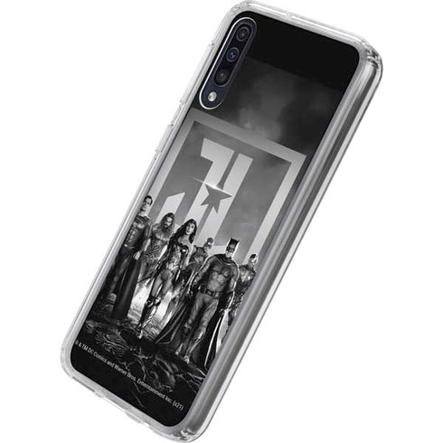 The Justice League (2017) Justice League Black and White Galaxy A50 Clear Case