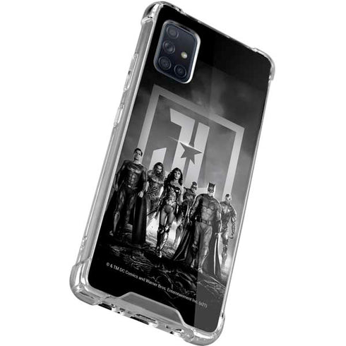 The Justice League (2017) Justice League Black and White Galaxy A51 5G Clear Case
