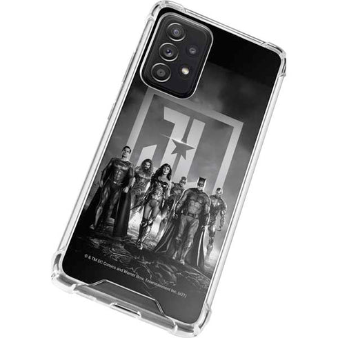 The Justice League (2017) Justice League Black and White Galaxy A52 5G Clear Case