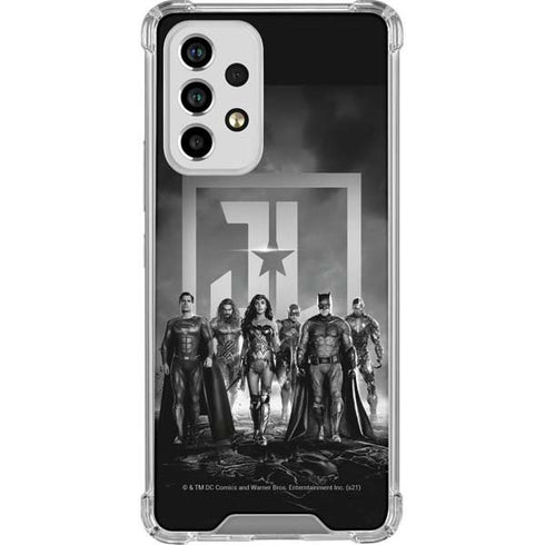 The Justice League (2017) Justice League Black and White Galaxy A53 5G Clear Case