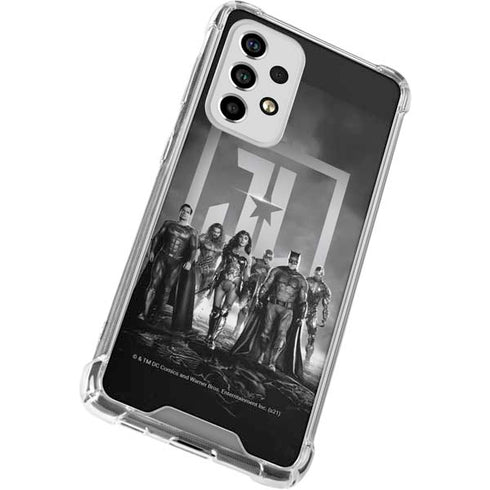 The Justice League (2017) Justice League Black and White Galaxy A53 5G Clear Case