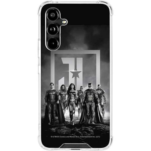The Justice League (2017) Justice League Black and White Galaxy A54 5G Clear Case