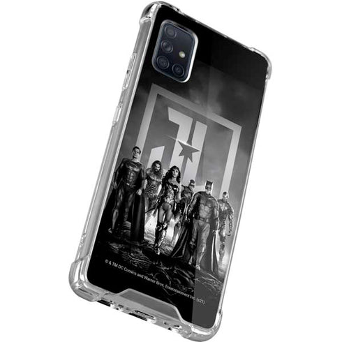 The Justice League (2017) Justice League Black and White Galaxy A71 5G Clear Case