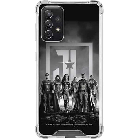 The Justice League (2017) Justice League Black and White Galaxy A72 5G Clear Case