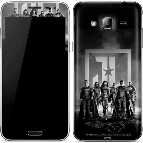 The Justice League (2017) Justice League Black and White Galaxy J3 Skin