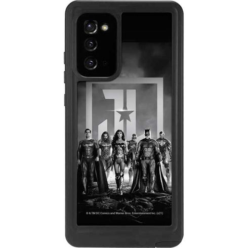 The Justice League (2017) Justice League Black and White Galaxy Note20 5G Waterproof Case