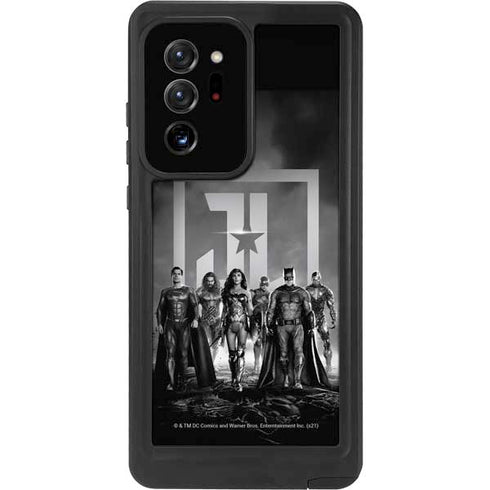 The Justice League (2017) Justice League Black and White Galaxy Note20 Ultra 5G Waterproof Case