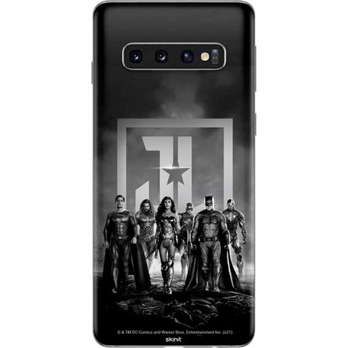 The Justice League (2017) Justice League Black and White Galaxy S10 Skin