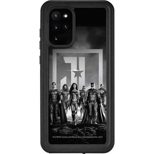 The Justice League (2017) Justice League Black and White Galaxy S20 Plus Waterproof Case