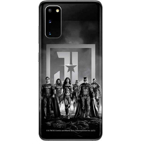 The Justice League (2017) Justice League Black and White Galaxy S20 Skin