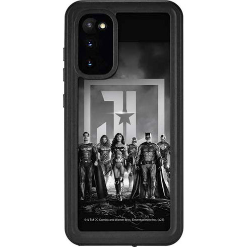 The Justice League (2017) Justice League Black and White Galaxy S20 Waterproof Case