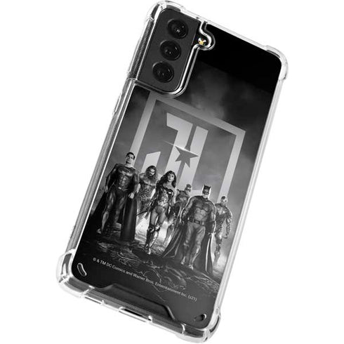 The Justice League (2017) Justice League Black and White Galaxy S21 5G Clear Case
