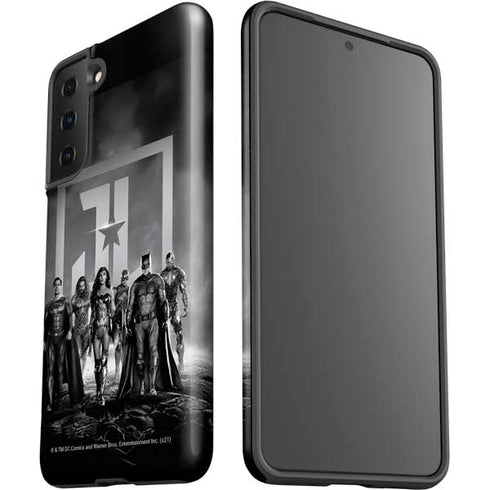 The Justice League (2017) Justice League Black and White Galaxy S21 FE Pro Case