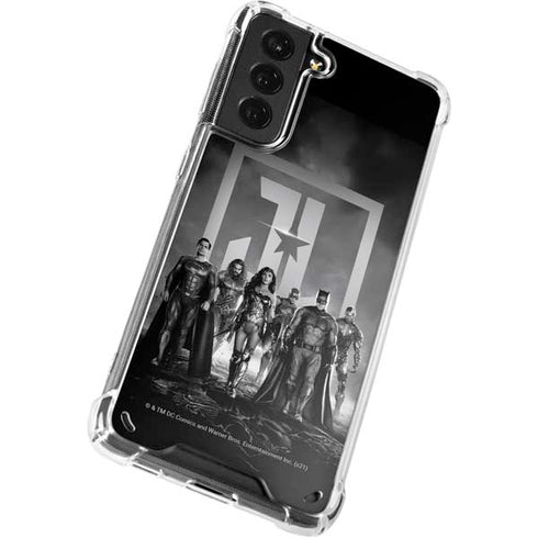 The Justice League (2017) Justice League Black and White Galaxy S21 Plus 5G Clear Case