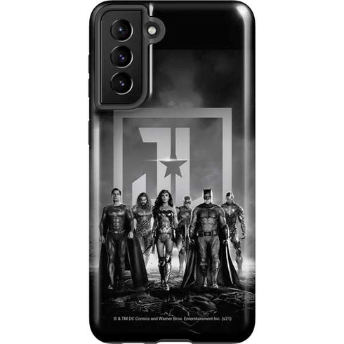 The Justice League (2017) Justice League Black and White Galaxy S21 Plus 5G Pro Case