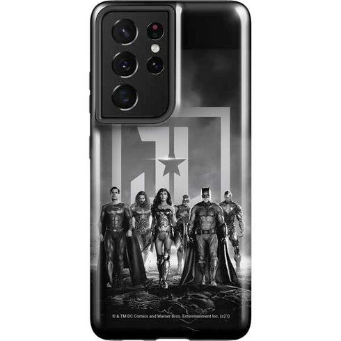 The Justice League (2017) Justice League Black and White Galaxy S21 Ultra 5G Pro Case