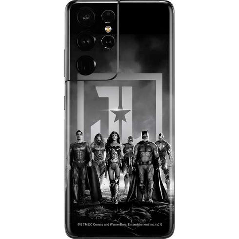 The Justice League (2017) Justice League Black and White Galaxy S21 Ultra 5G Skin