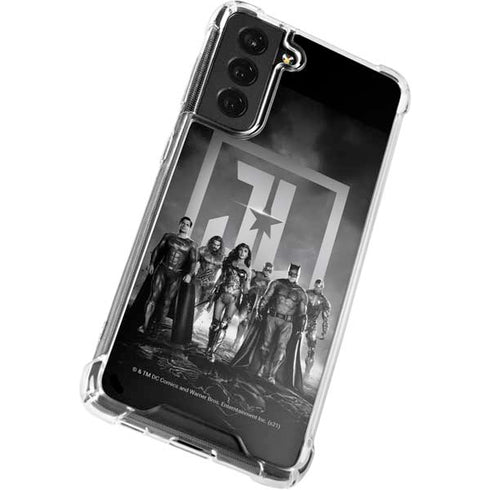 The Justice League (2017) Justice League Black and White Galaxy S22 Clear Case