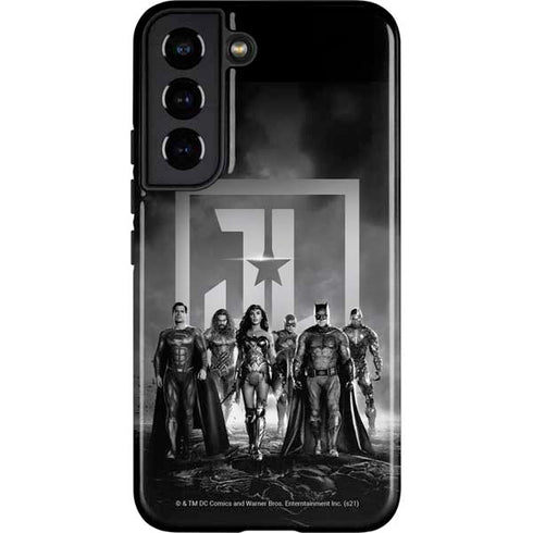 The Justice League (2017) Justice League Black and White Galaxy S22 Pro Case